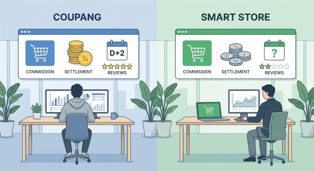 coupang smartstore comparison 1 2